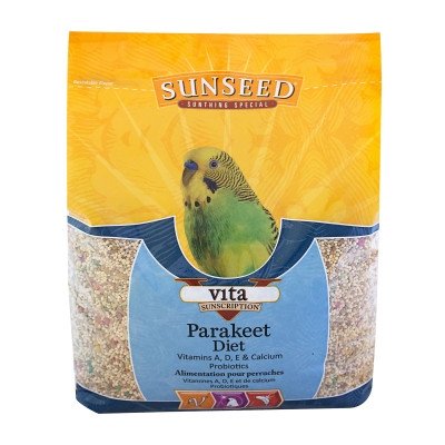 Sunseed Vita Sunscription para periquito, porción diaria para alimentación equilibrada.