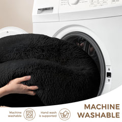 SunStyle Home Cama donut lavable a máquina para limpieza fácil.