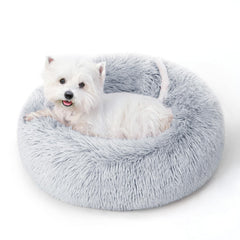 SunStyle Home cama redonda gris claro antiansiedad para descanso más tranquilo