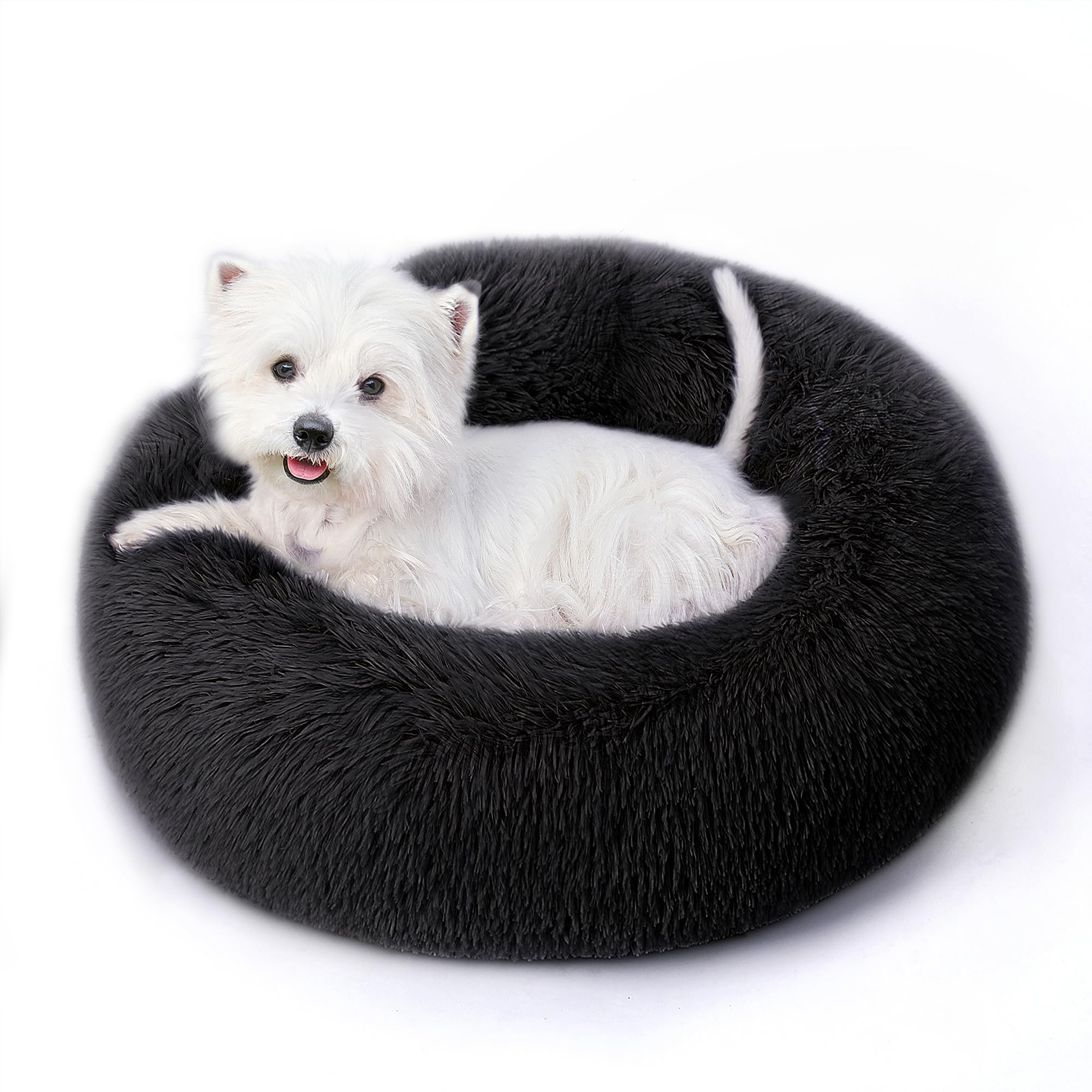 SunStyle Home cama-relajante para perros y gatos, diseño redondo para acurrucarse