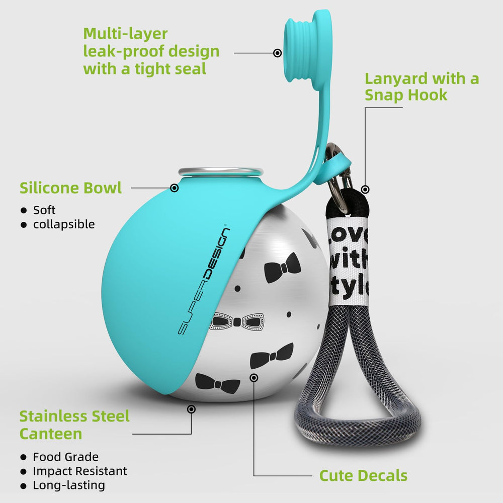 Cuenco de silicona plegable de Super Design para beber en movimiento
