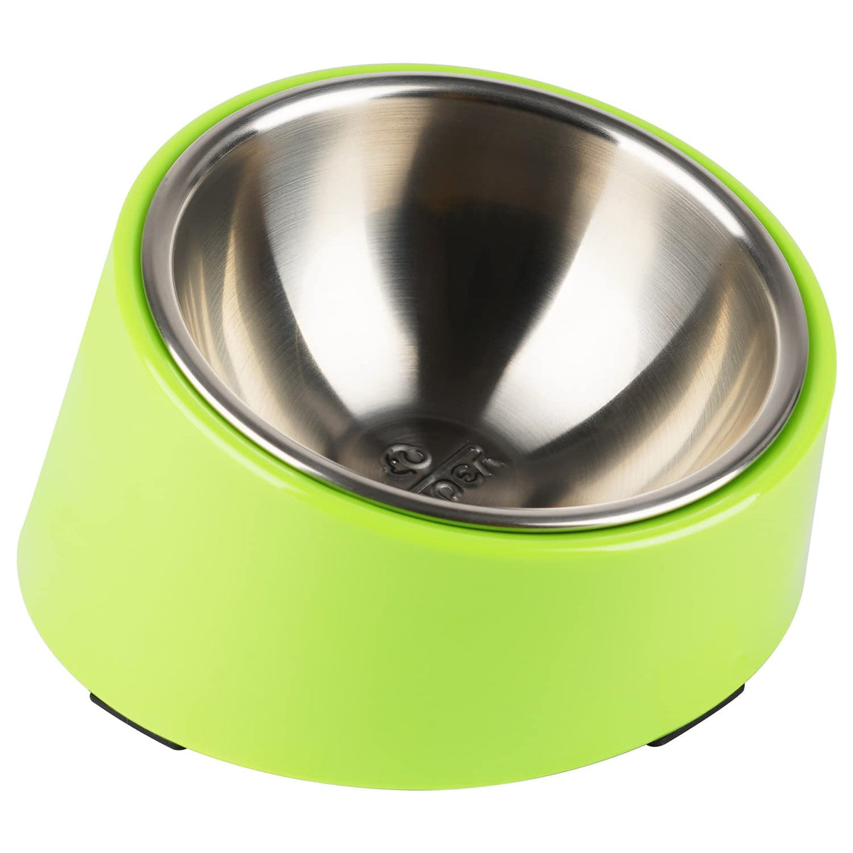 Super Design tazon inclinato 15 grados para perros y gatos, facilita vaciado de comida