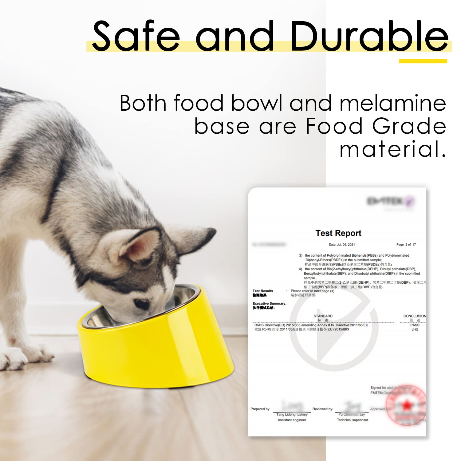 Tazón grande para perros con capacidad de 2 tazas