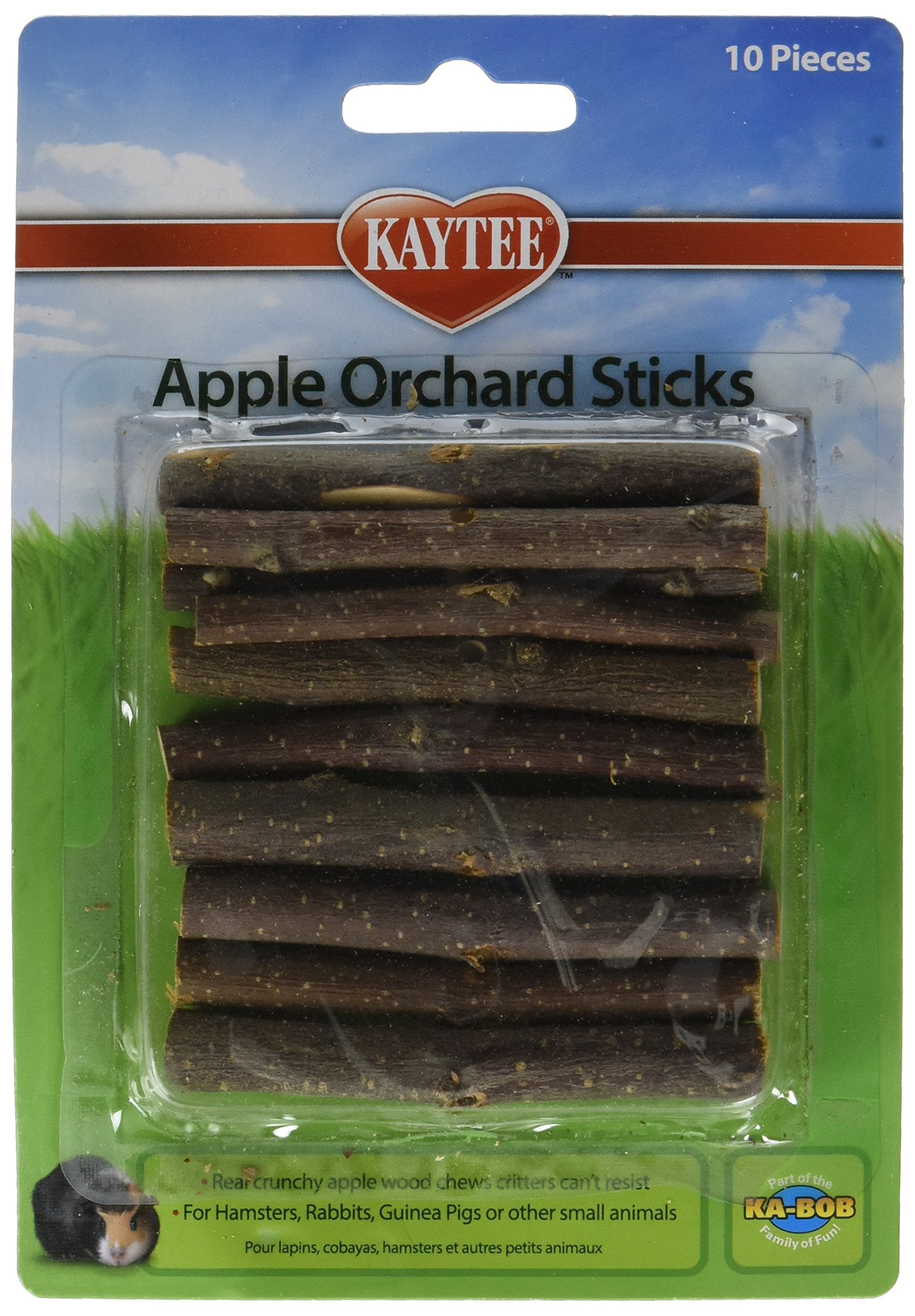 Super Pet Kaytee palitos de manzana del huerto, para desgaste dental natural y juego