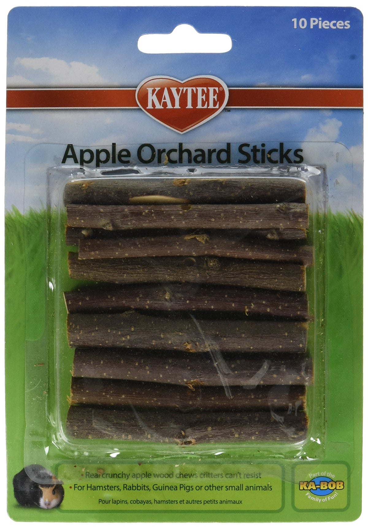 Super Pet Kaytee palitos de manzana del huerto, para desgaste dental natural y juego