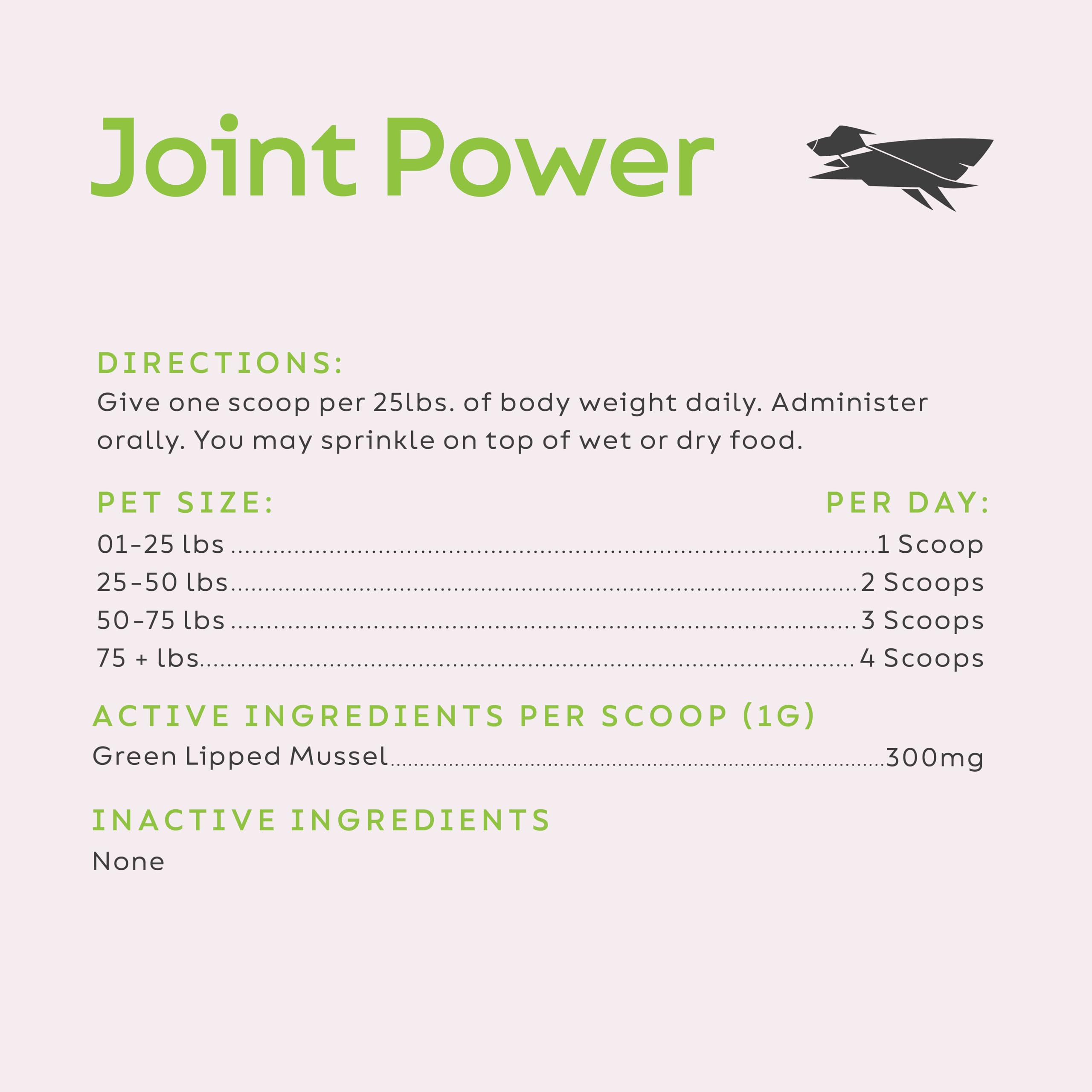 Beneficio potencial de articulaciones con polvo de mejillón verde de Super Snouts
