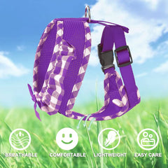 Arnés de malla porosa de SuperBuddy, transpirabilidad para días cálidos.
