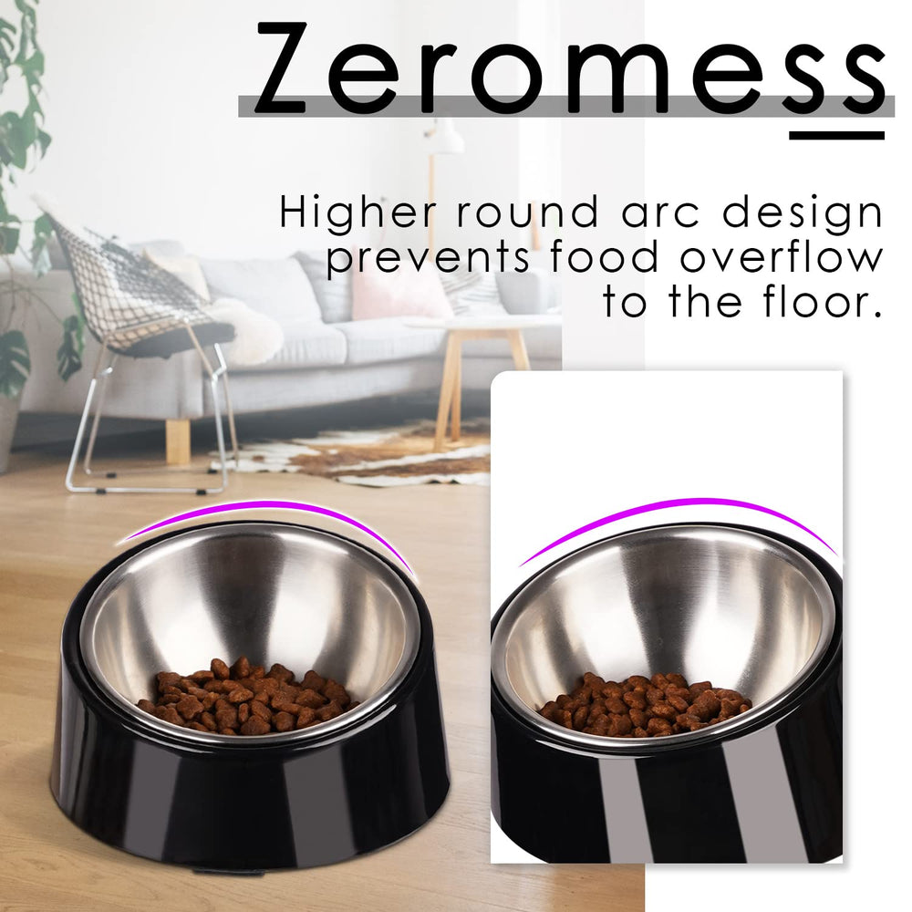 Cat raised bowl option by SuperDesign with 4-inch diameter and 2.25-inch depth.