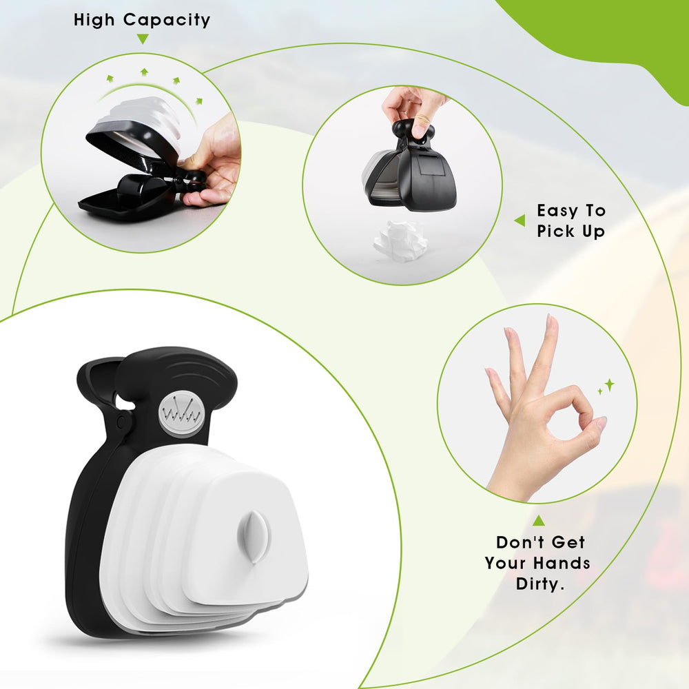Bolsa integrada de Super Design para una solución limpia durante caminatas.