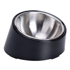 SuperDesign small tilted bowl at 15-degree angle for flat-faced breeds and small pets.