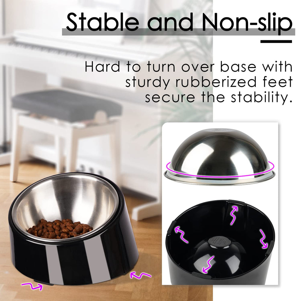 Stainless steel bowl from SuperDesign that is dishwasher-safe and easy to wipe.