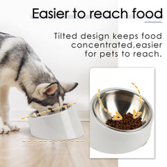 SuperDesign tazón antidesbordes para perros, reduce derrames durante la alimentación.