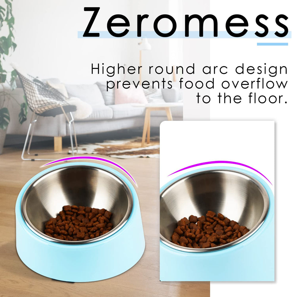 SuperDesign tazón para gatos con altura máxima 5,5 pulgadas, diseño elevado.