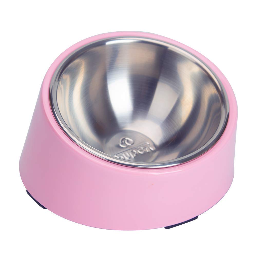 Super Design tazón inclinación 15° para perros, facilita acceso a la comida.
