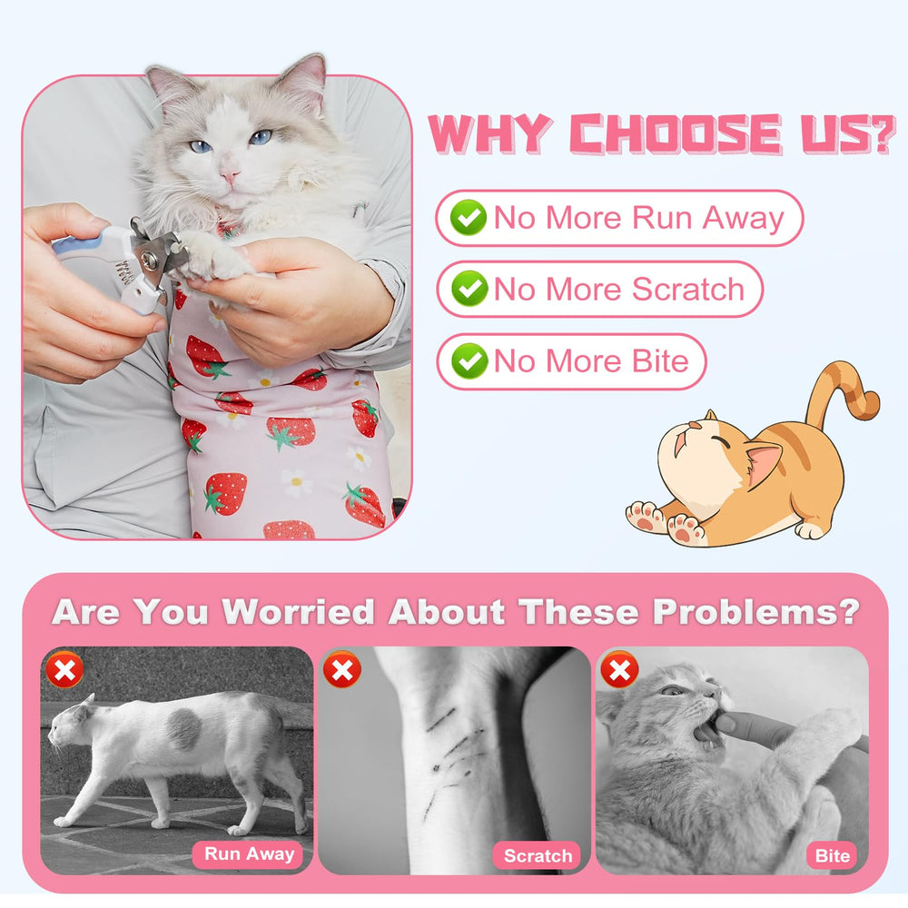 Supet Cat Wrap: ajuste suave que evita escapes durante el cuidado