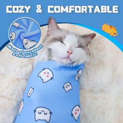 Envoltura Supet confortable para gatos: ajuste suave para uñas y limpieza.