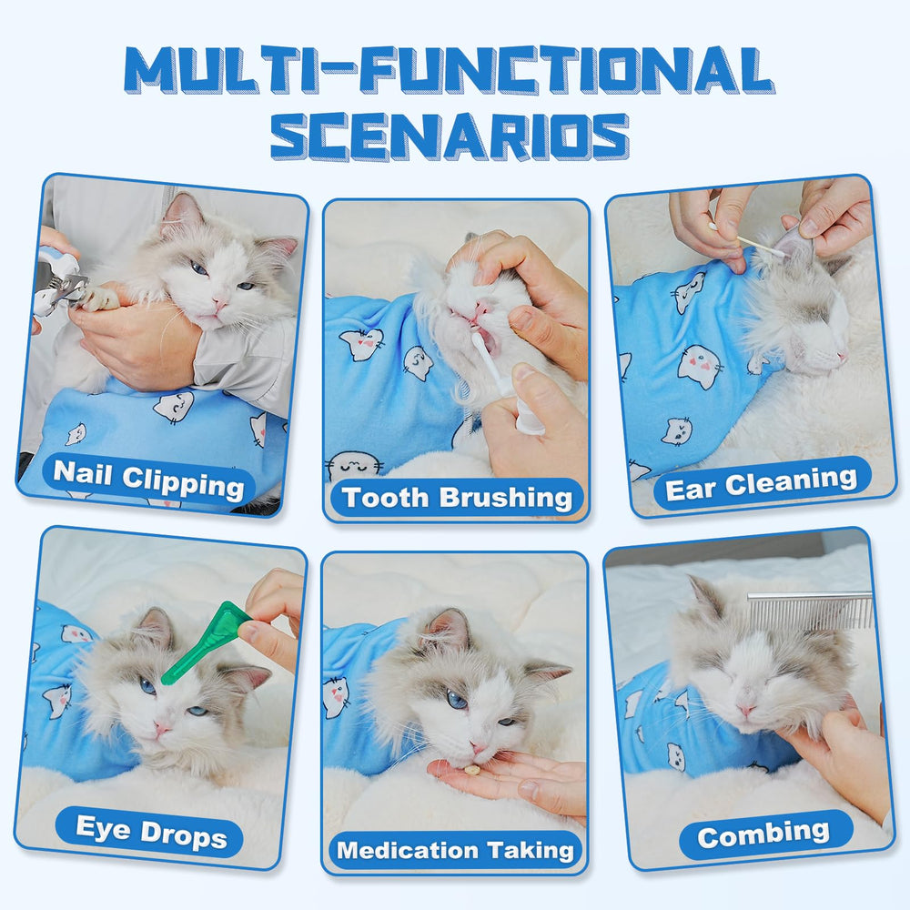 Envoltura Supet para gatos evita tirones: ideal para limpieza de dientes.
