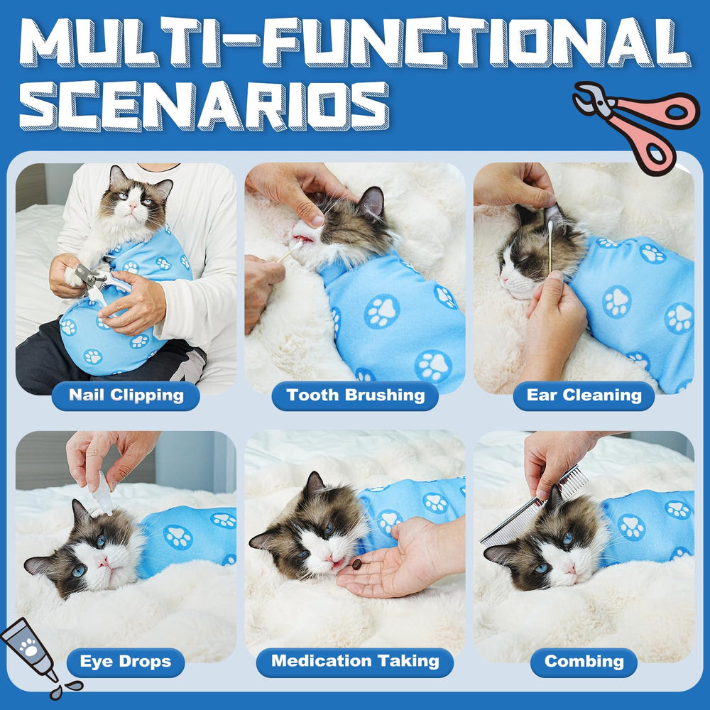 Supet Cat Wrap uso multifuncional para uñas, oídos y medicación