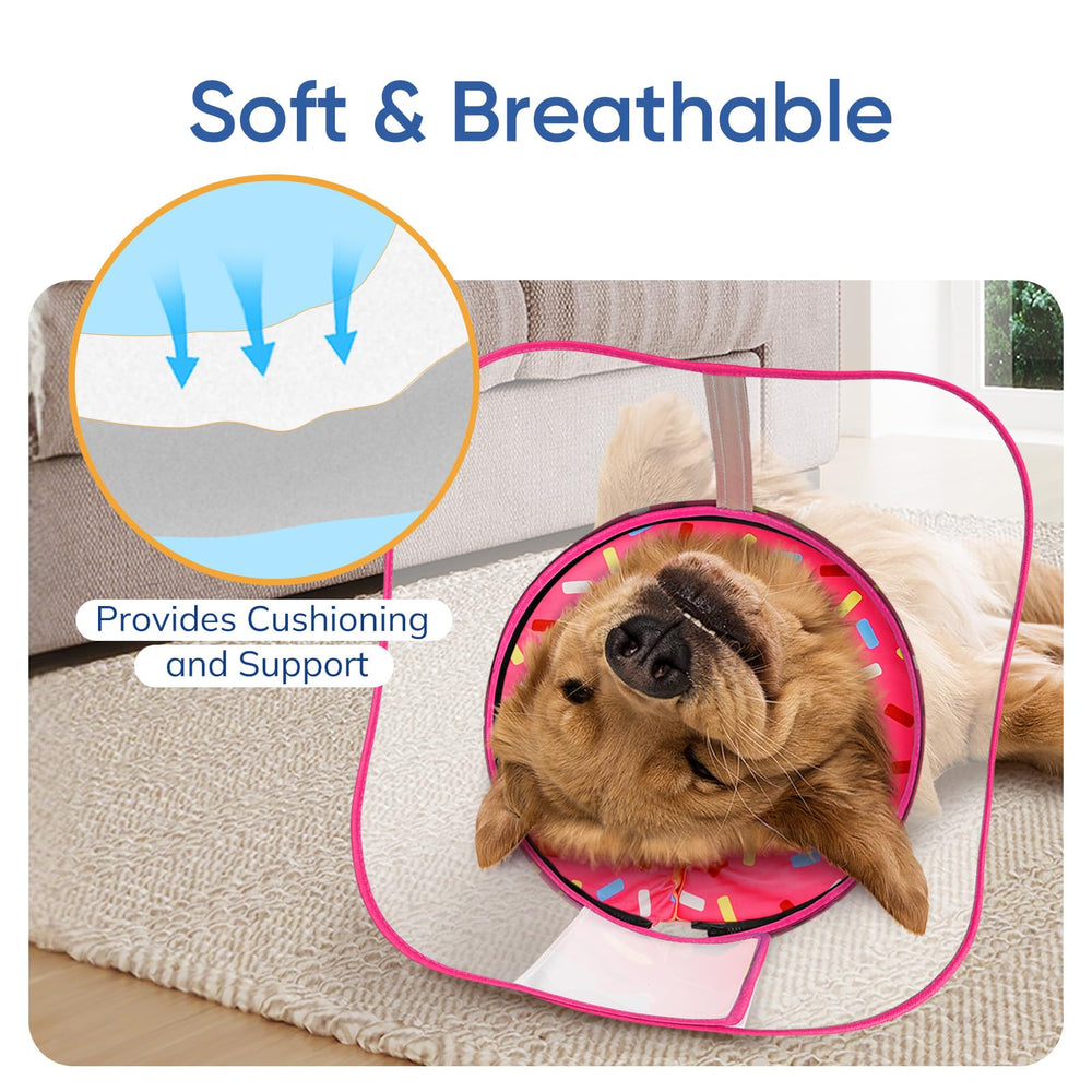 Supet collar cubierta lavable: funda con cierre oculto para limpieza rápida.