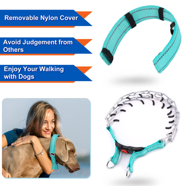 Supet collar cubierta de nylon añade protección y mayor durabilidad.