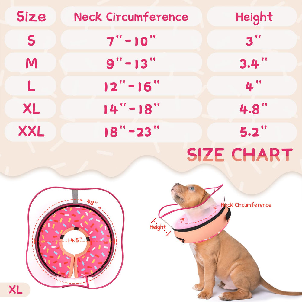 Supet collar dona inflable apto para perros de diferentes tamaños y razas.