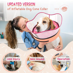Supet collar dona inflable con tejido antiadherente reduce suciedad.