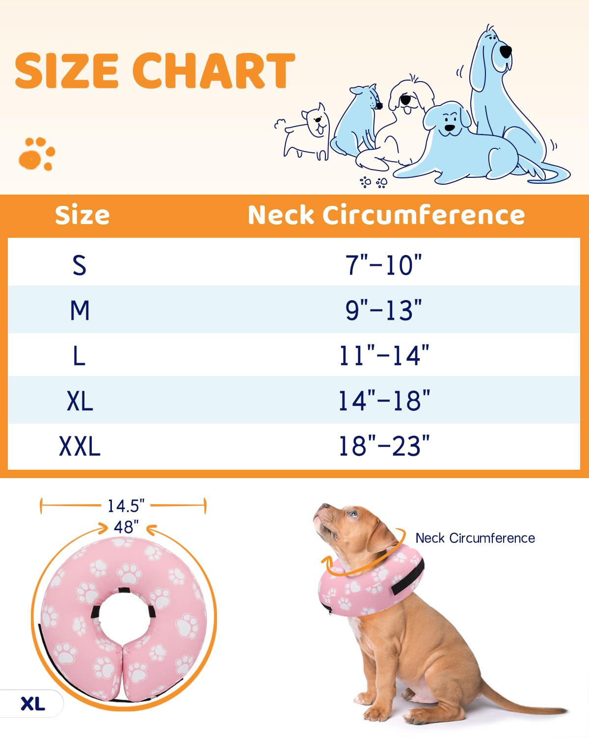 Supet collar inflable evita que la mascota lama la herida tras operación