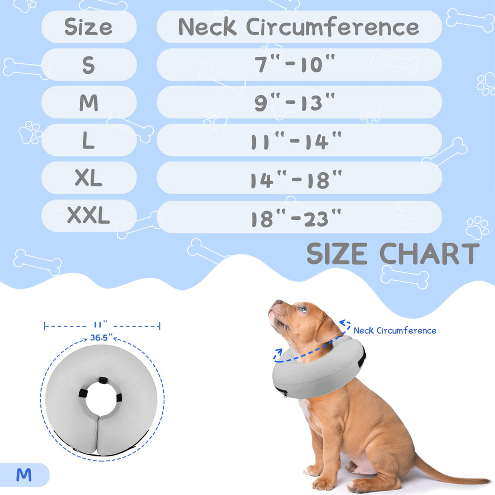 Limpieza fácil del collar inflable de Supet.