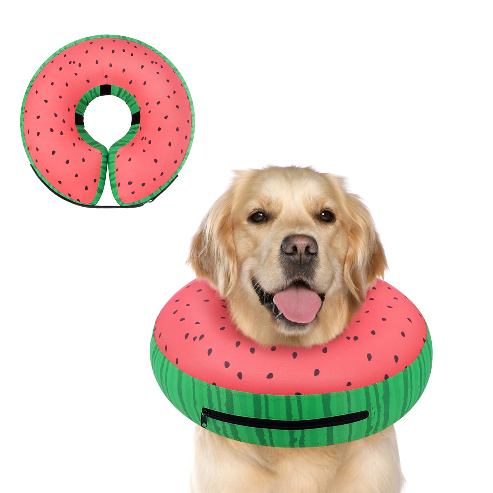 Supet collar rosquilla inflable para perro: soporte cómodo durante la recuperación.
