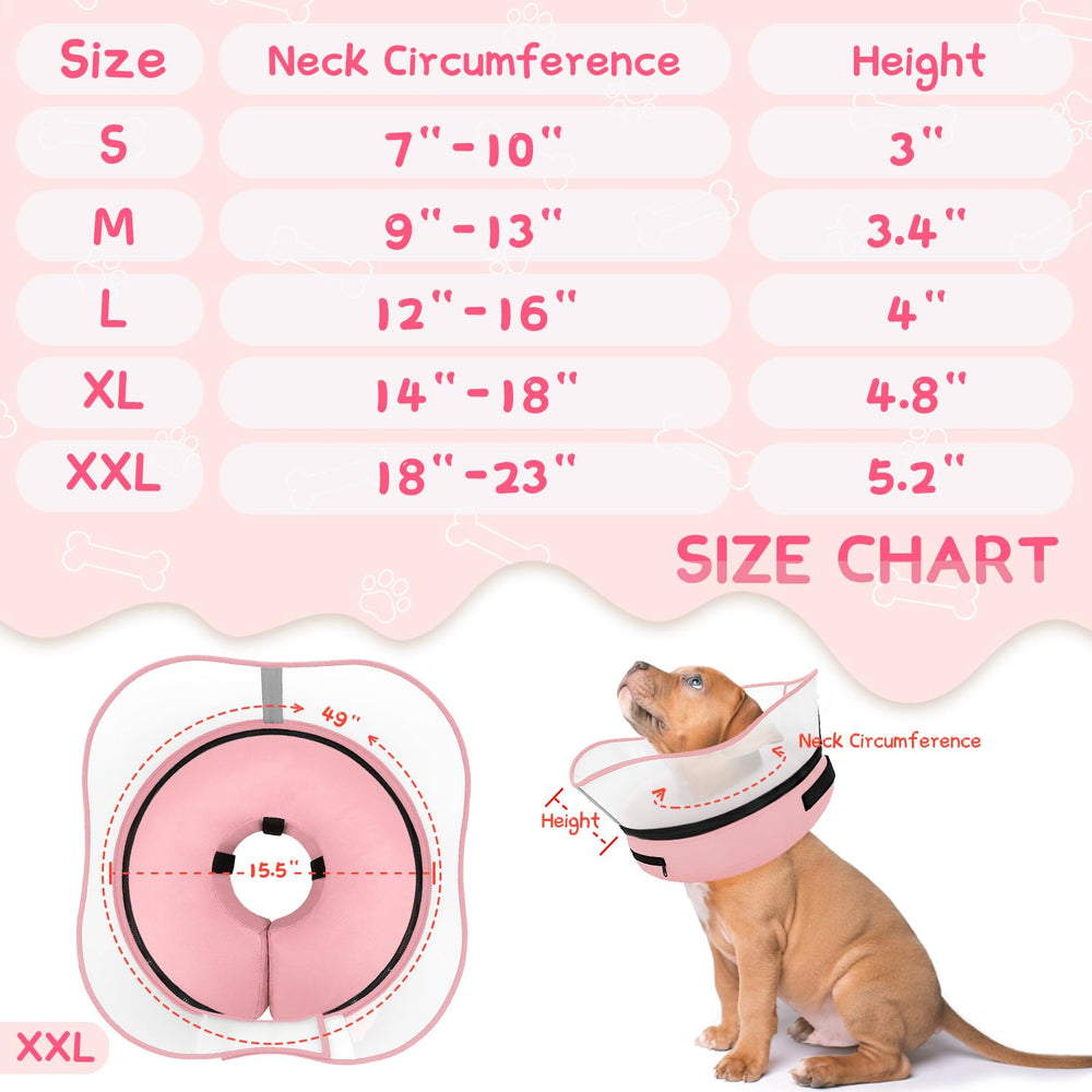 Supet collar donut inflable, uso posoperatorio cómodo en casa.