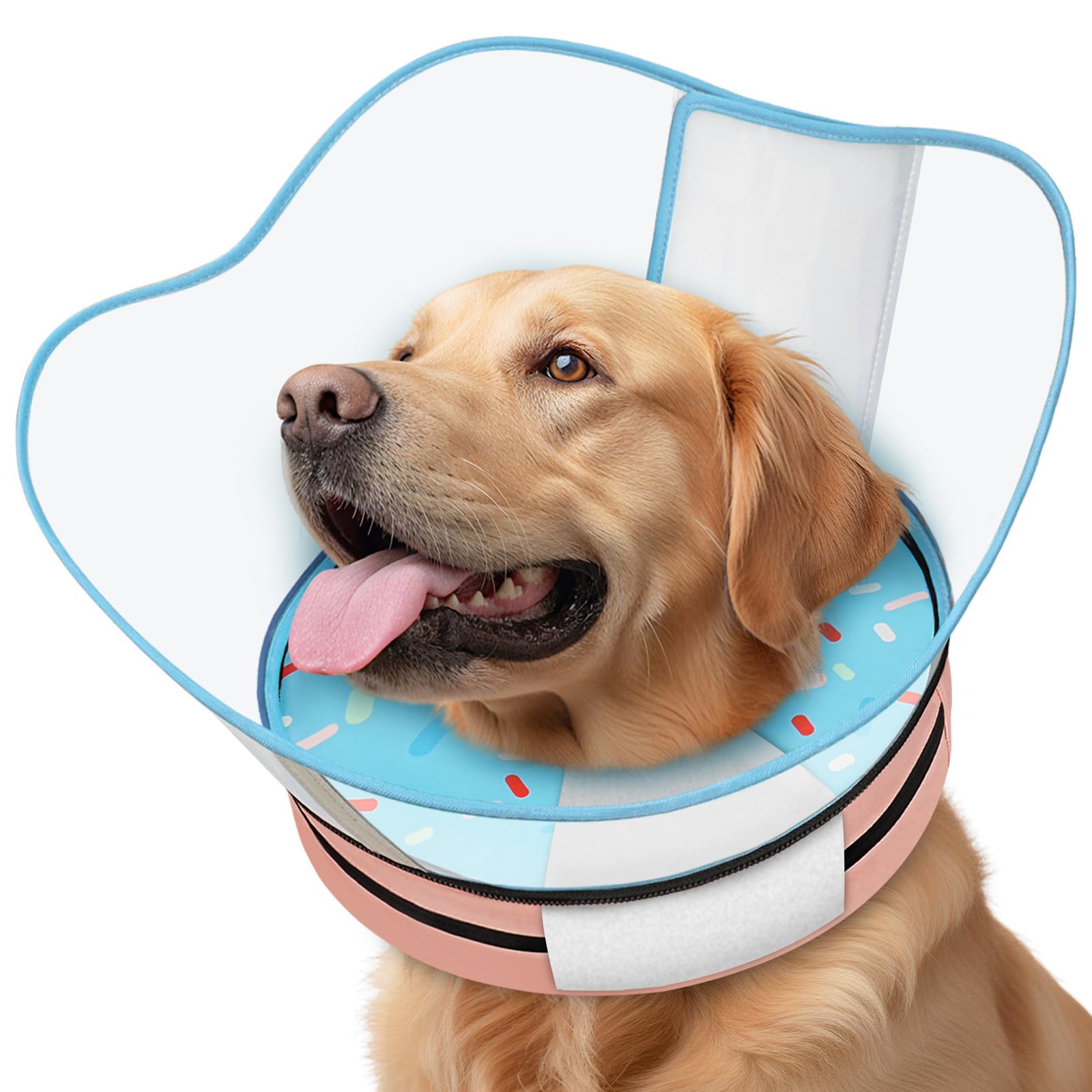 Supet collar de esponja elevada para perros: comodidad suave durante la recuperación.