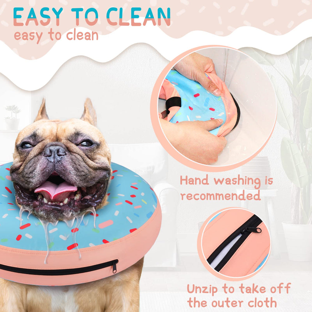 Supet collar inflable donut con cierre de gancho y bucle para ajuste cómodo