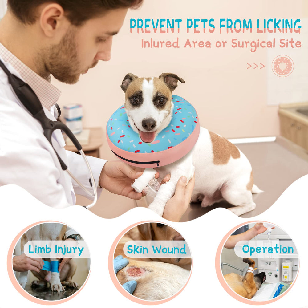 Supet collar inflable donut para perro confort y descanso suave alrededor del cuello