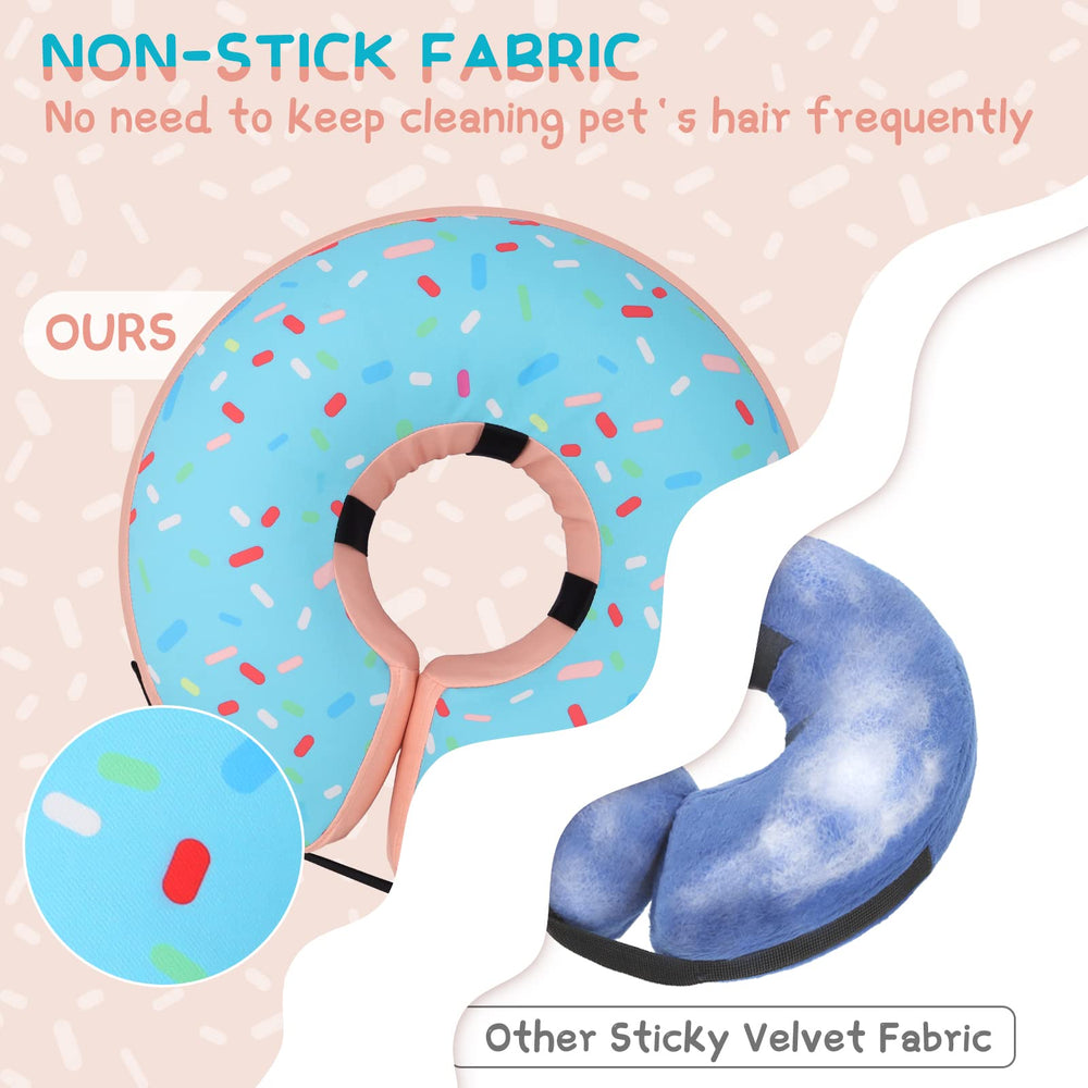 Supet collar inflable donut con visión libre para movimiento seguro
