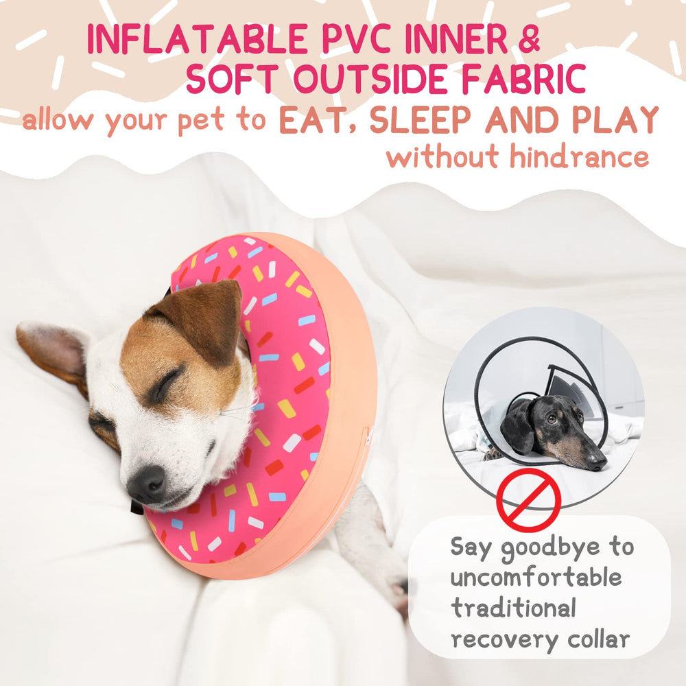 Supet collar inflable para uso diario, perro pequeño, descanso cómodo