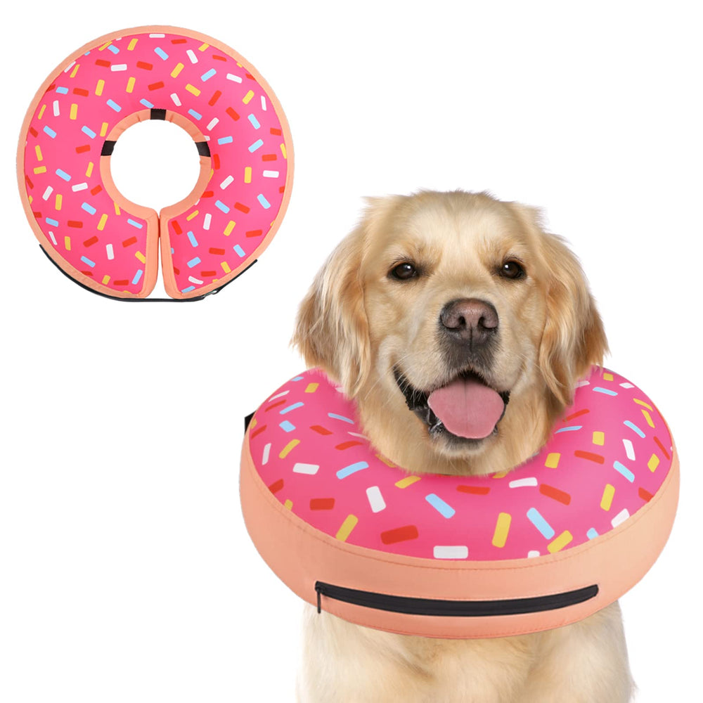 Supet collar inflable para perro postoperatorio evita lamidos y protege la herida.