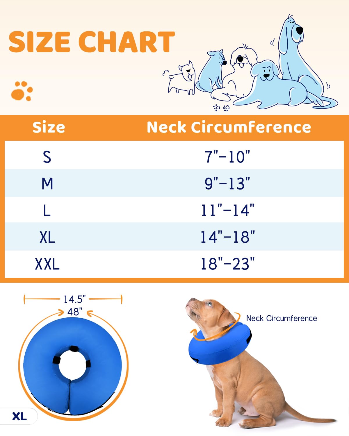 Supet collar inflable rosquilla ayuda a dormir mejor durante la recuperación