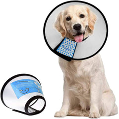Supet collar isabelino para perro, ajuste rápido para evitar lamer durante la recuperación.