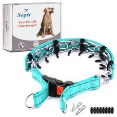 Supet collar de púas para perros con ajuste rápido, ideal para adiestramiento suave
