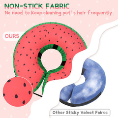 Collar rosquilla inflable de Supet con correa de velcro permite ajuste seguro.