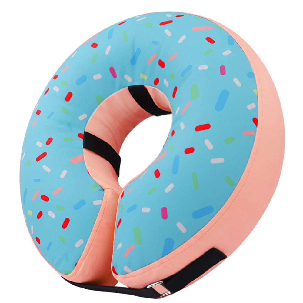Supet collar rosquilla inflable para perros, sistema de ajuste seguro para un ajuste perfecto