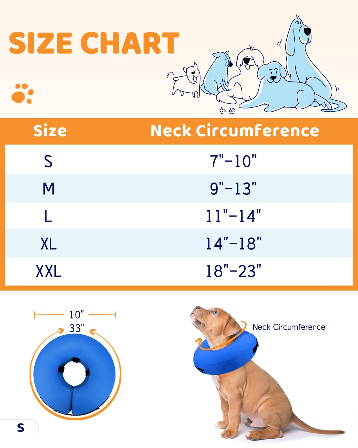 Supet collar rosquilla ligero y comodo, ideal para dias de recuperacion