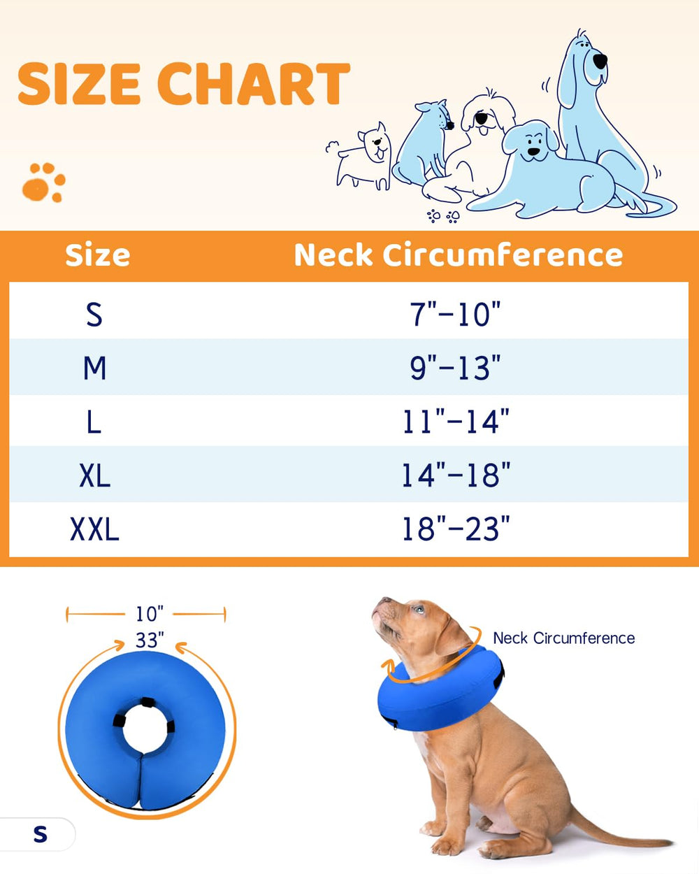 Supet collar rosquilla ligero y comodo, ideal para dias de recuperacion