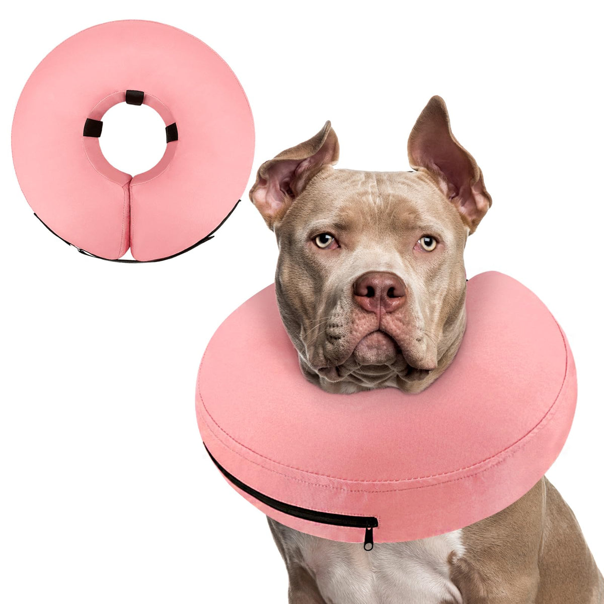 Cono inflable Supet en forma de dona para recuperación cómoda.