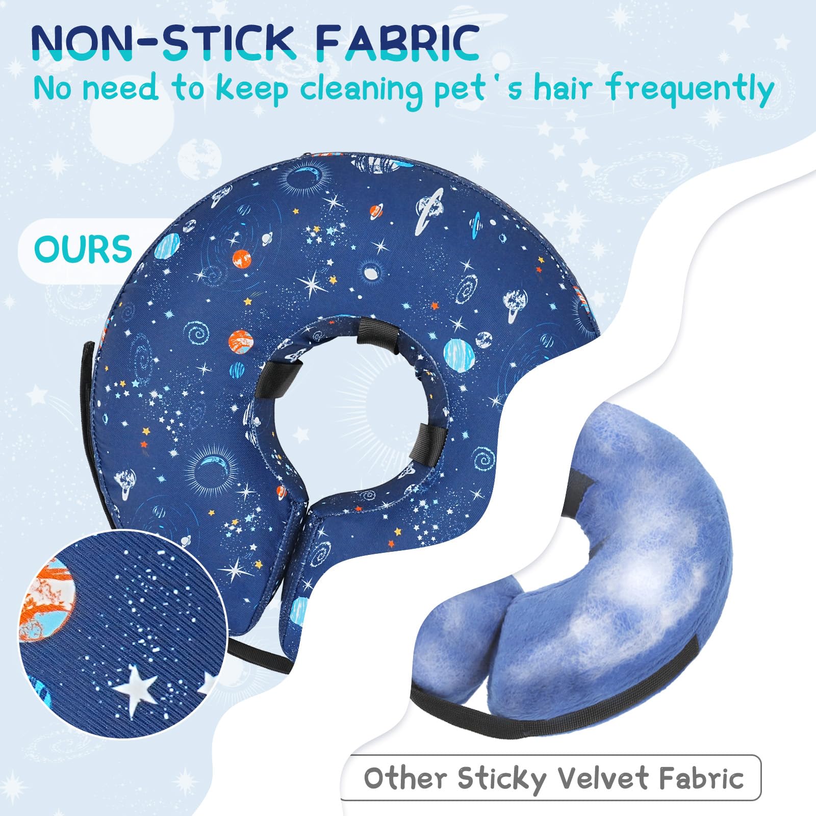 Supet collar rosquilla inflable para uso en casa, diseño cómodo