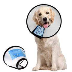 Cono Isabelino Supet para perro ajustable tras cirugía protege heridas y evita lamidos.