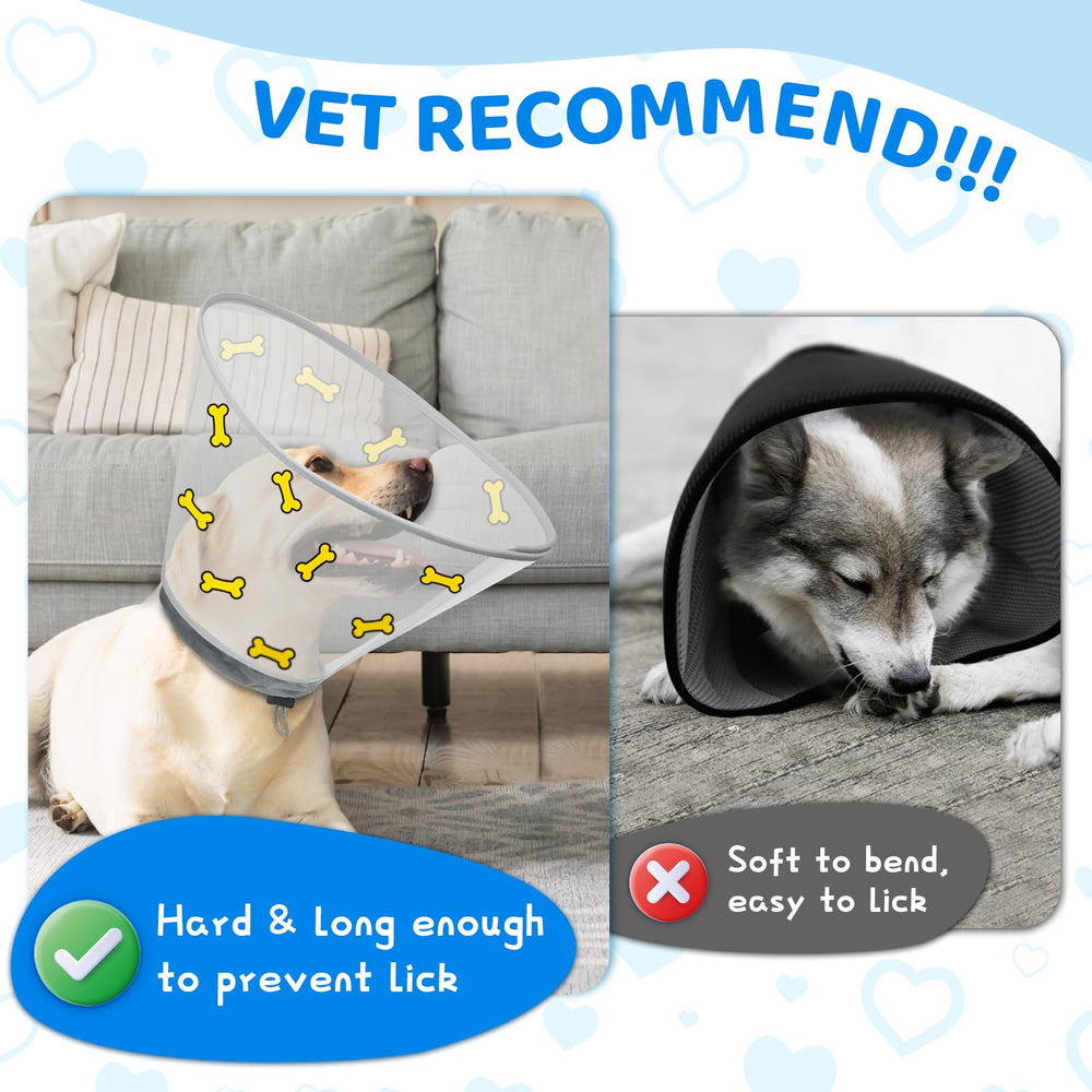 Supet cono para perros, ideal para recuperación durante el día.