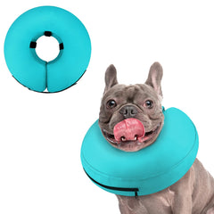 Supet collar donut inflable protege heridas tras cirugía y evita lamidos.