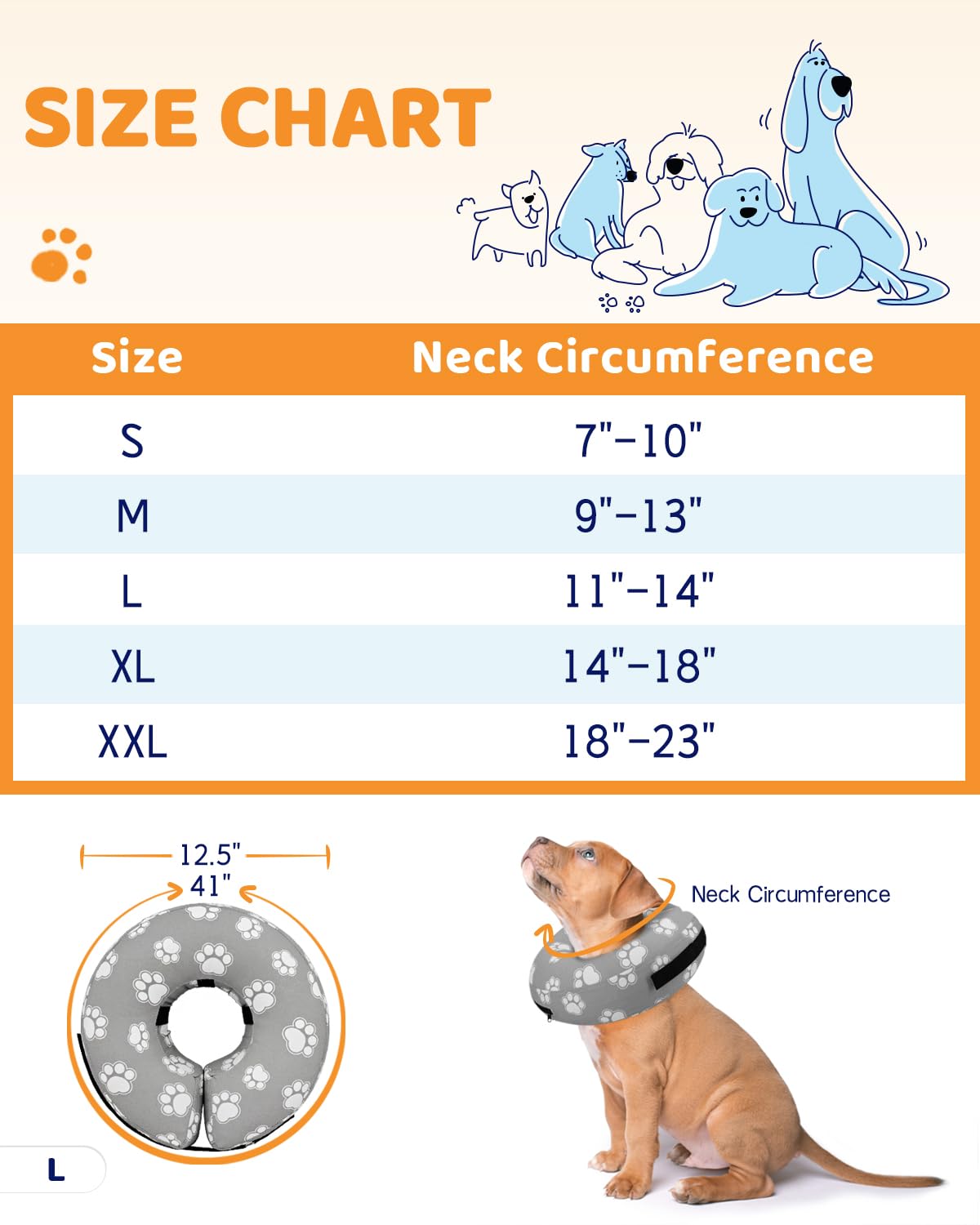 Supet collar dona inflable en uso diario, ideal para descanso y juego