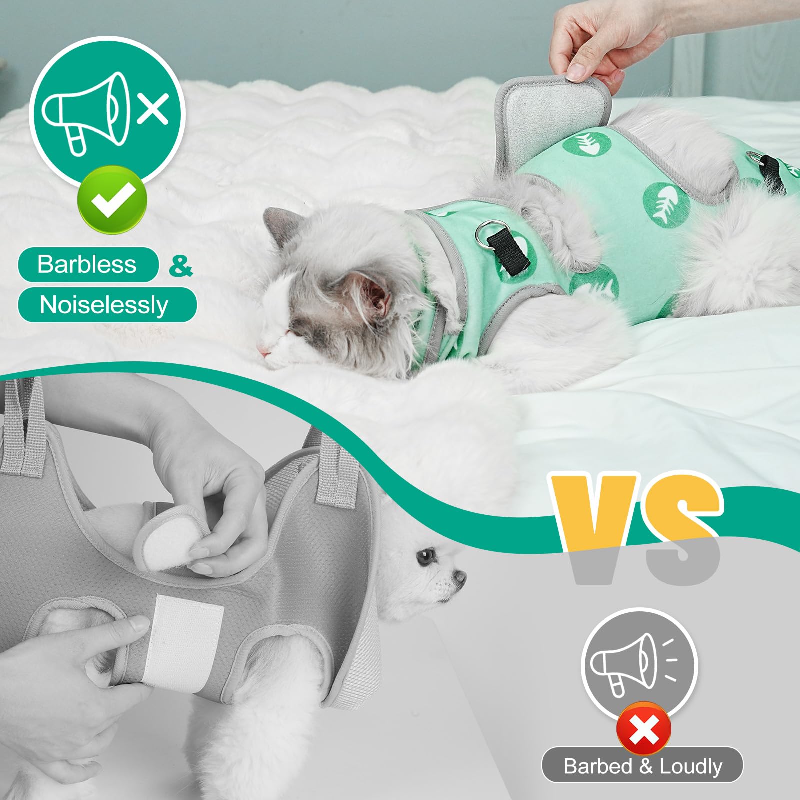 Supet dos modos de uso para cuidado felino, control directo y seguridad.